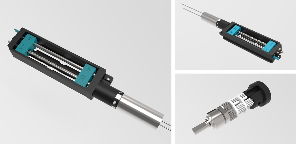 VR头显瞳距调节推杆电机